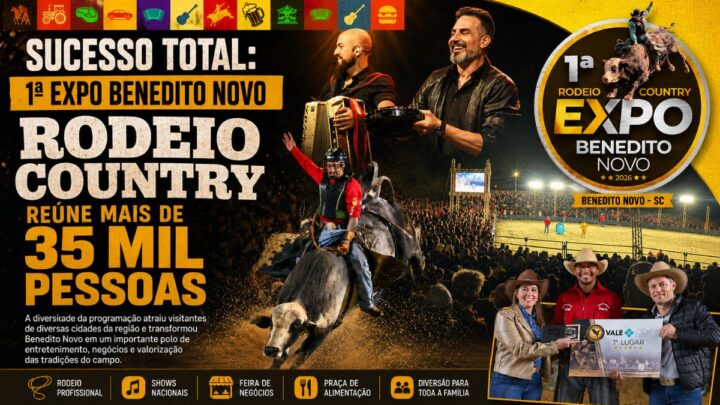 Sucesso total: 1ª Expo Benedito Novo | Rodeio Country reúne mais de 35 mil pessoas